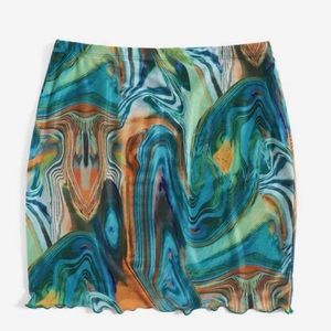 SHEIN Marble Mini Skirt